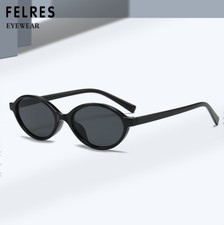 Men Women Oval Small Frame Sunglasses Fashion Outdoor Glasses UV Protection