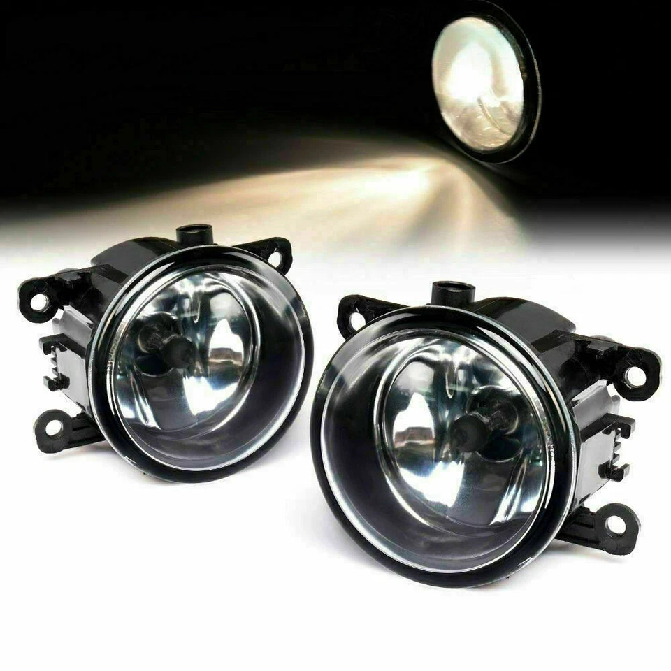 Conjunto de 2 luces antiniebla de conducción antiniebla lente transparente halógena H11 para Fiat 500 12-18 Et Foto 2 de 4