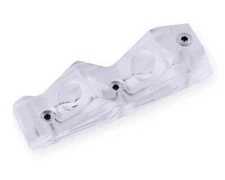 Bykski GPU 45 Degree Connection Upgrade Block - Clear (B-VGA-RET-W)