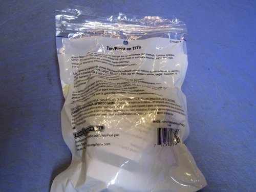 1 – Jones Stephens C77442LF, 1" x 1" x 1” PlumBite Push on Tee. New in Package - Picture 6 of 7