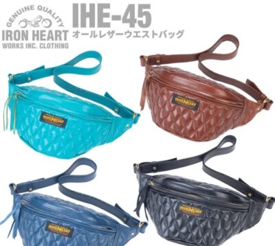 アイアンハート IRON HEART レザー ウエスト バッグ IHE-45 see description 3colors IRON HEART All Leather Waist Bag Shoulder
