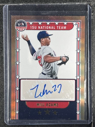 Adams, Will - 2024 USA Baseball Stars & Stripes - Autograph - 5/10 - INV