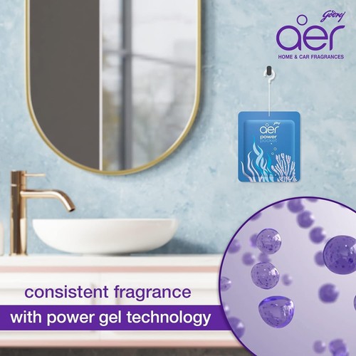 Godrejer Power Pocket Deodorante Bagno Confezione Assortita da 5 (50g) Ultimo fino a 30d - Foto 5 di 5
