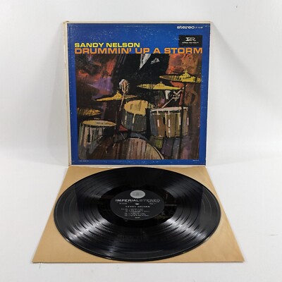 Sandy Nelson Drummin' Up a Storm Imperial LP Vinyl 1962 LP-12189