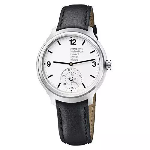 Mondaine Helvetica No1 Bold Steel White Dial White Dial Smart