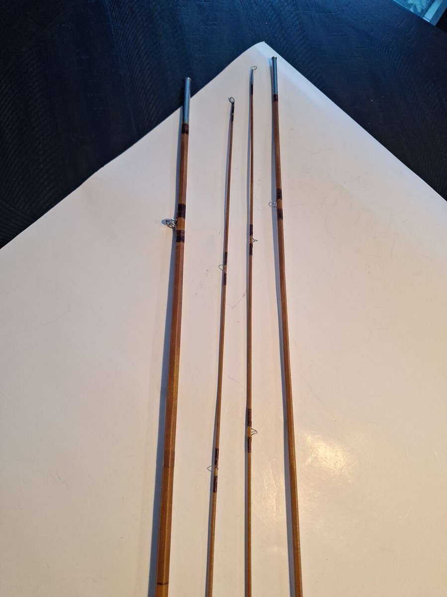 VINTAGE JAPANESE BAMBOO FLY FISHING ROD A.F.I. 8.5' COMPLETE