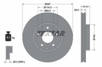Bremsscheibe Mazda P. 6/CX-5 2.0-2.5 11-19