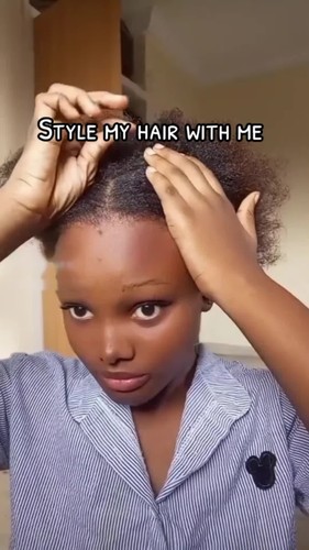 Super Large Kinky Curly Afro Puff Bun Drawstring Ponytail Human Hair Extensions - Video 1 of 1