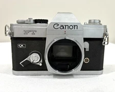 Canon FT QL 35mm Vintage Film Camera W/ Case Untested