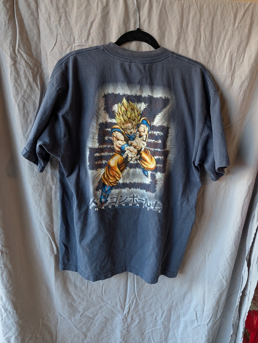 Rare Vintage XL Blue 1998 Dragonball Z Shirt Super Saiyan Goku | eBay
