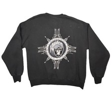 Vtg Los Angeles Raiders Sweatshirt Mens Large Two Sided Black Crewneck 90s NFL