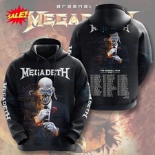 Megadeth 2026 World Tour 3D Hoodie CM10005