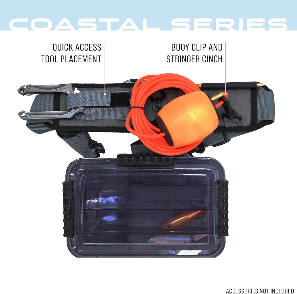 FROGG TOGGS Tidal Sling Fishing Wading Belt for One Size, Solid Elements  - Image 3 of 4