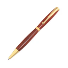 Fancy Pen Kit, Satin Gold Finish, Single Kit, Legacy Woodturning