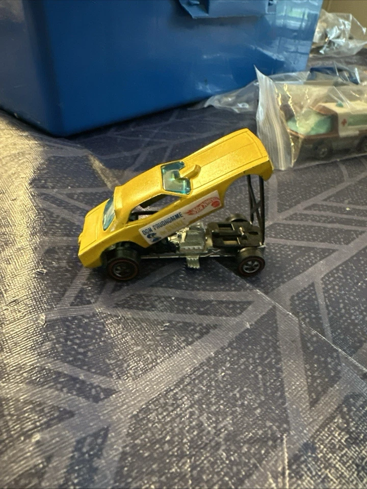 Hot Wheels Redline Don Prudhomme SNAKE DIVERTIDO COCHE ESMALTE AMARILLO Foto 2 de 4