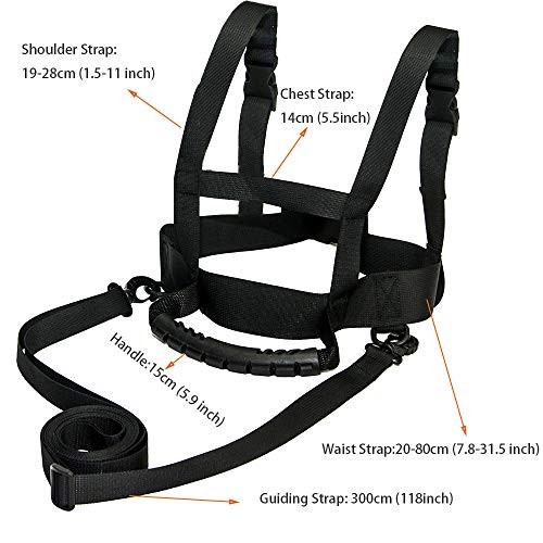  Kids Ski Harness Heavy Duty Ski Shoulder Training Harness Ski Training Leash 