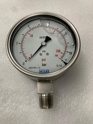#ad New WIKA 0 11 BAR 160 psi Pressure Gauge EN837 1 Free Fast Shipping $85.00