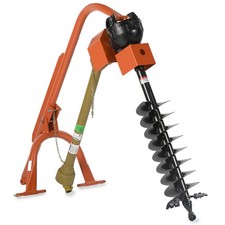Titan Attachments 60HP Standard Series 3 Point Post Hole Digger with 9" Auger