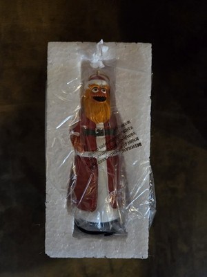 NHL Philadelphia Flyers Hockey Gritty Santa Mascot Christmas Tree Topper NIB 5''