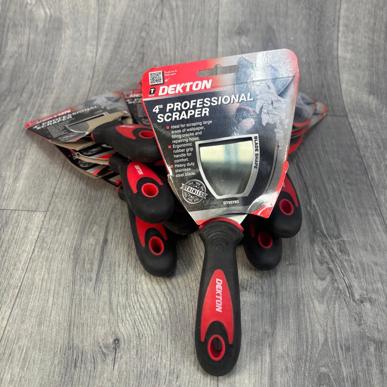 Dekton 4 Inch Professional Scraper Heavy Duty Steel Joblot Wholesale x13