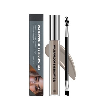 Waterproof & Smudge-Proof Eyebrow Gel in Smoky Grey - Perfect for All Skin Types