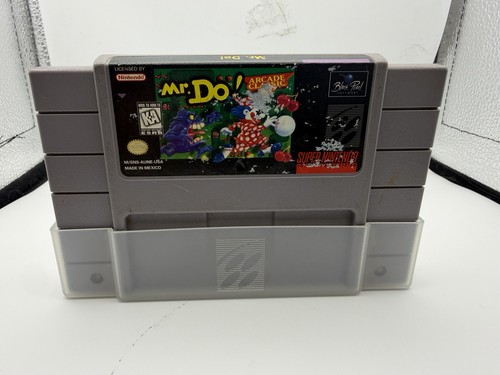 Mr. Do (Super Nintendo Entertainment System, 1996) Cartridge & Manual