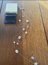 Astley Clarke Silver & Blue Agate Long Necklace