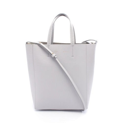 Celine Cabas Tote Bag Gray Leather #RCB1701