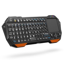 Fosmon Mini Bluetooth Keyboard QWERTY Keypad , Wireless Portable with Touchpad,