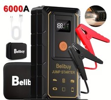 Avviatore Auto Portatile Jump Starter Power Bank USB Display Digitale con Custod