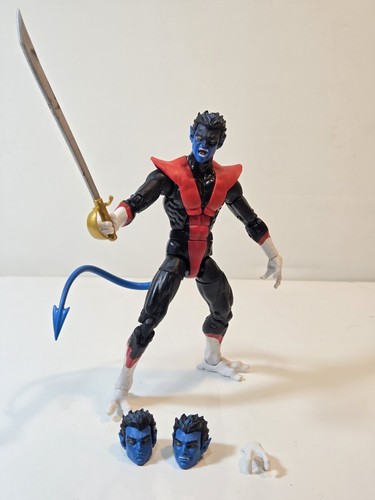 Marvel Hasbro Legends Series 6 inch Collectible Action Figure Nightcrawler Toy (X-Men/X-Force Collection) - met Wendigo Build-A-Figure Part Marvel Hasbro Legends Series 6 inch Collectible Action Figure Nightcrawler Toy (X-Men/X-Force Collection) - met Wendigo Build-A-Figure Part