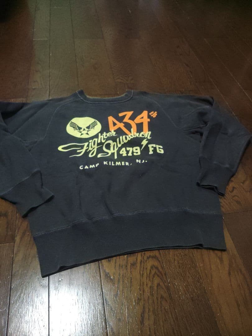 buzz ricksons pherrows sweatshirt, size small, bl… - image 6