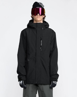 Volcom L Gore-Tex Snow Jacket Black Ski Snowboard Winter Jacke Style NEU