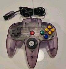 Nintendo 64 Controller Clear Purple Violet Transparent Lila Original N64 