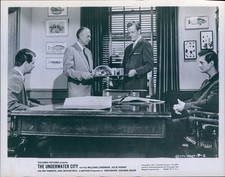 1961 Actor The Underwater City Columbia Pictures Men With Model City Photo 8X10