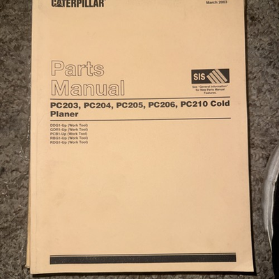 #ad Caterpillar Cat PC203 PC204 PC205 PC206 PC210 Cold Planer Parts Catalog Manual $80.00