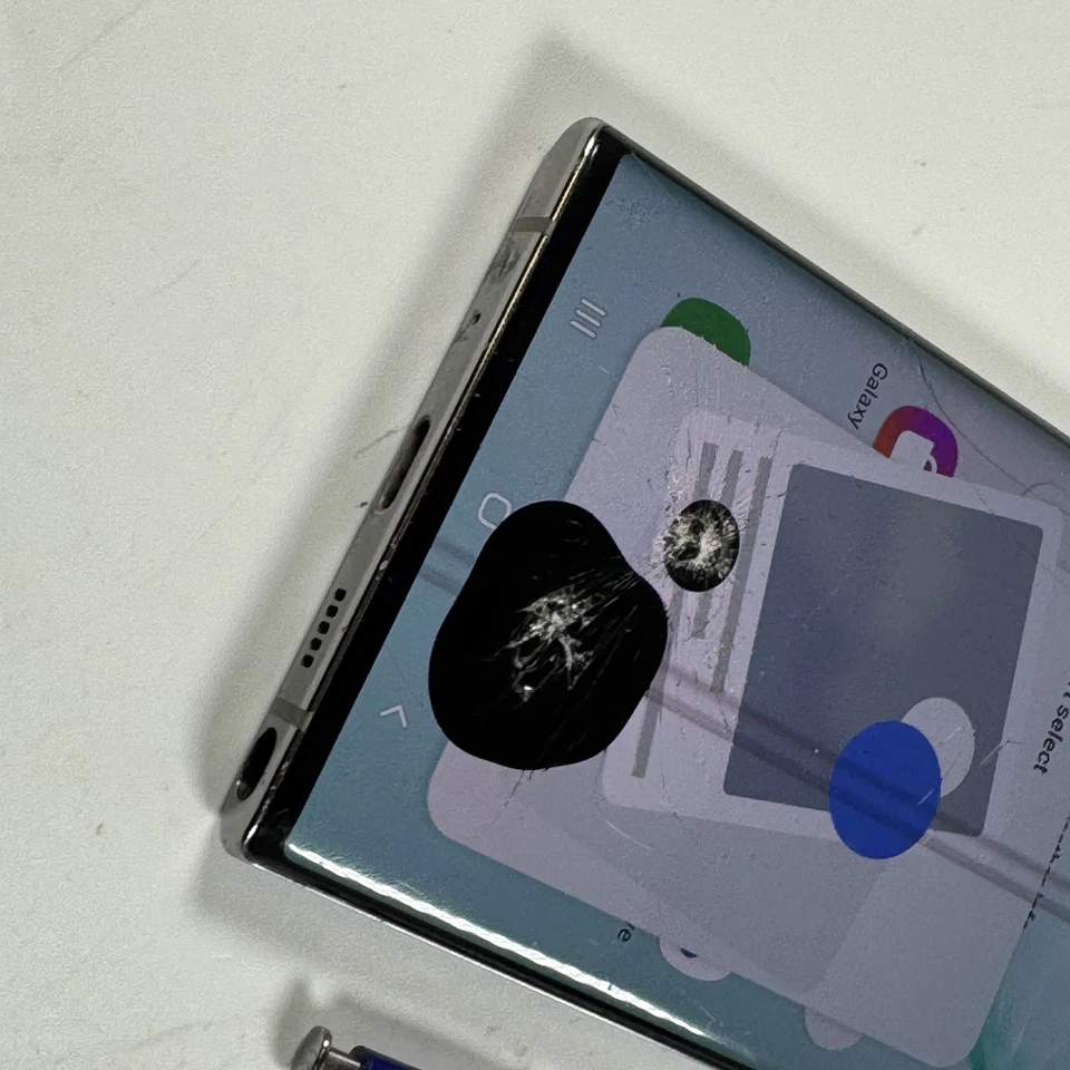 Samsung Galaxy Note10 SM-N970F/DS 256GB Aura Glow Unlocked Dual SIM Smashed 646 - Image 4 of 4