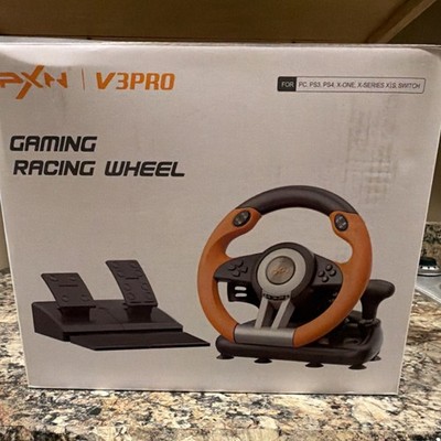 PXN V3PRO Gaming Racing Wheel Rubber Grips Vibration for PC PS3 PS4 Xbox One Sw 