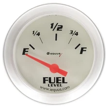 Equus Fuel Level Gauge 8362; 8000 Series 0-90 ohms 2 in., Short Sweep