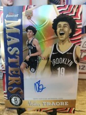2025-26 Topps Finest Masters Autograph Nolan Traore Rookie Auto Print 7/10