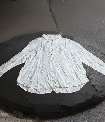 Jane & Delancey Off White Button Down Textured Roll Tab Comfort Sz-2XL