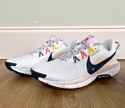 Nike Reactx Pegasus Trail 5 Running Sneaker White/navy Dv3865-102 Unisex UK8