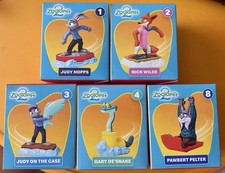  5 McDonald's 2025 Disney's Zootopia 2 1-4 And 8 Happy Meal Toys Hopps, Nick