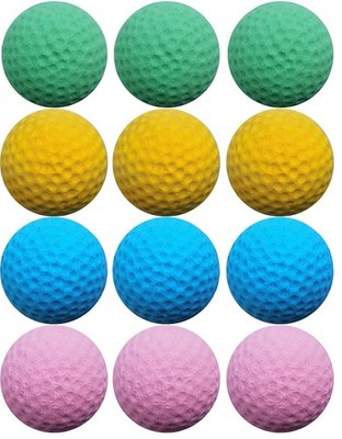 GINFH Cat Golf Balls for Indoor Kitten Toys - Interactive Sponge 1.56'', Mixed 