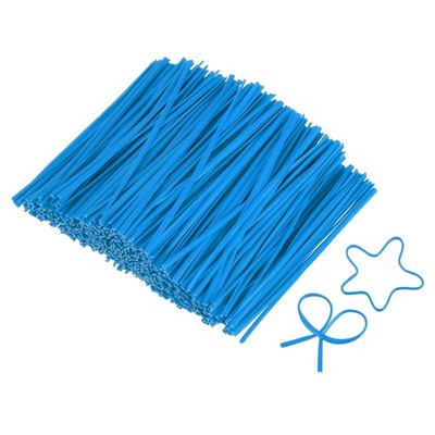 3.1 Inch Twist Ties, Metallic Twist Tie, 1200 Pack, Blue
