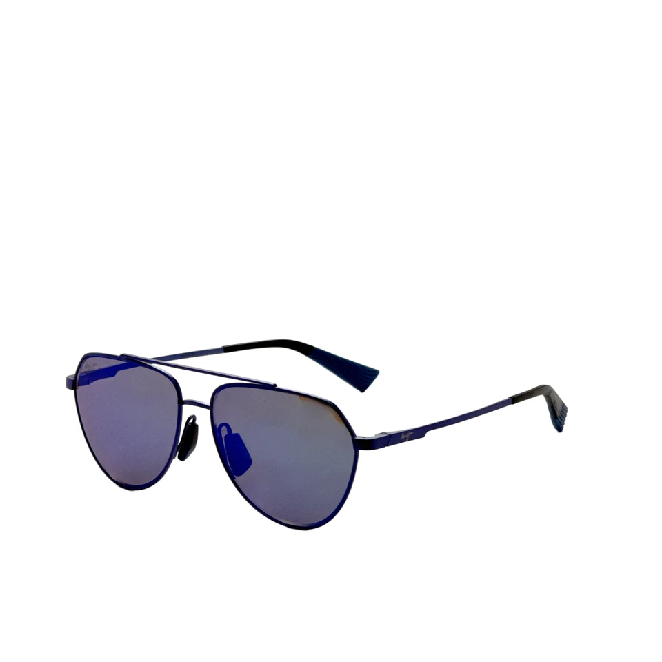 Gafas de sol polarizadas azules transparentes Maui Jim Waiwai 59 mm para hombre B634-03