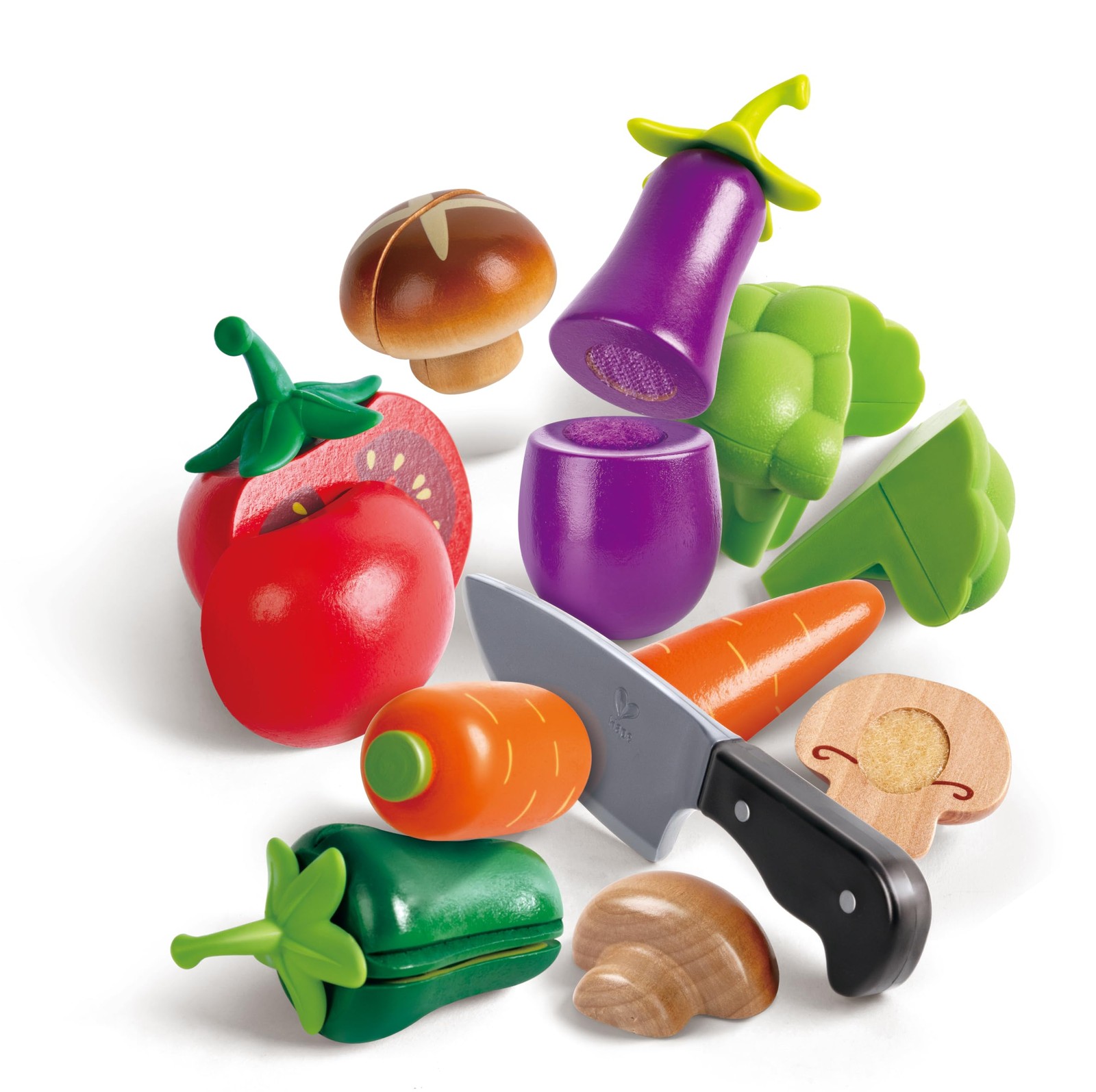 Hape Garden Vegetables Wooden Cooking Accessories Kids Prete