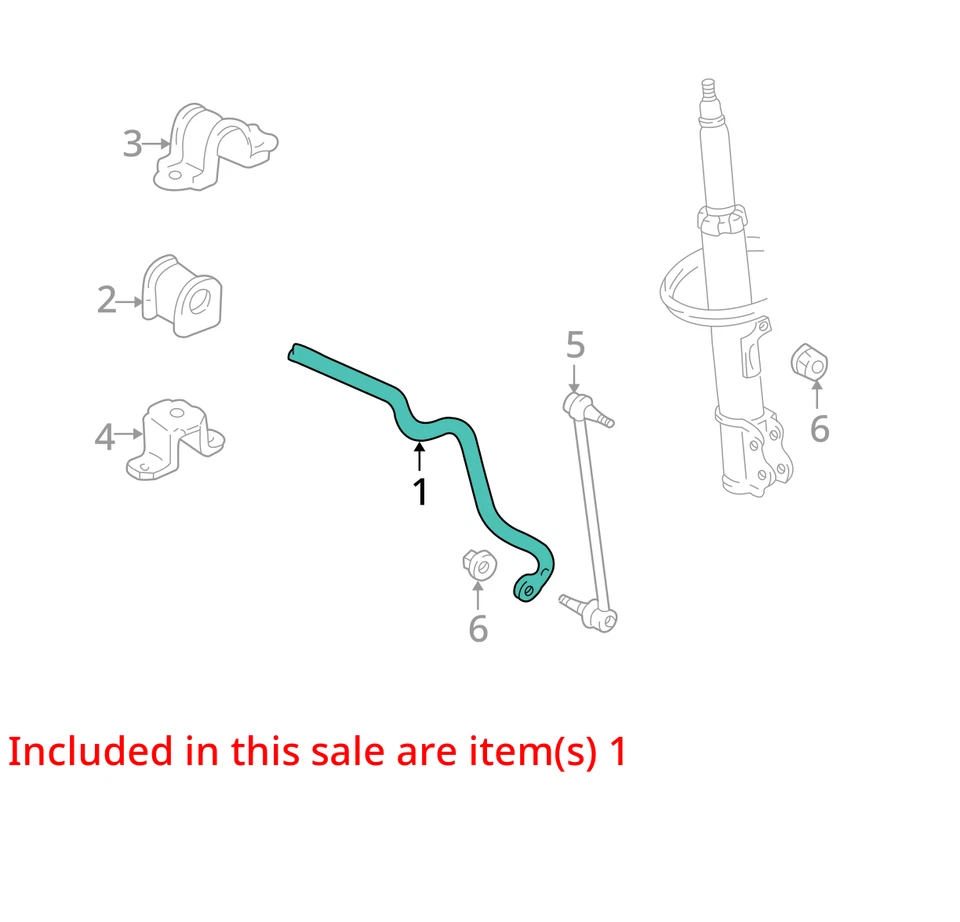 2002 Toyota Highlander FWD Front Stabilizer Bar OEM 126K Miles - LKQ430652126 - Image 4 of 4