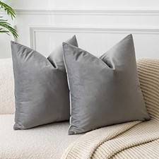 Throw Pillow Covers Set of 2 Decorative 26x26 26" x 26" Pack of 2 Grey