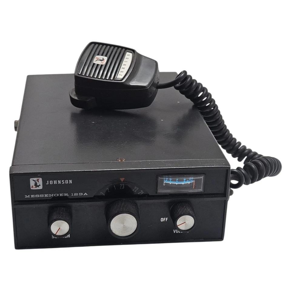 Radio AM CB Johnson Messenger 123A 23 canales para camión/automático ~ sin probar sin cableado Foto 2 de 4